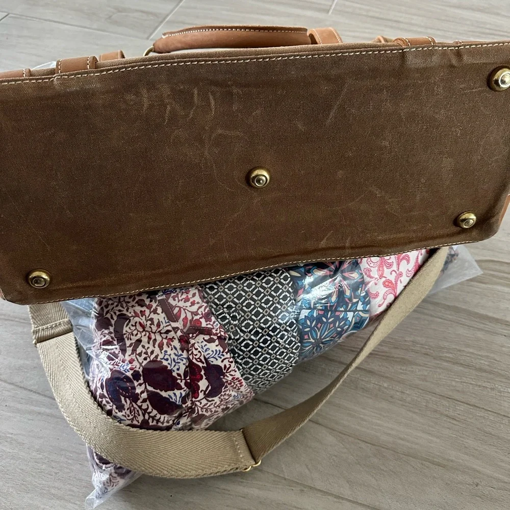 J Peterman Leather & Canvas Travel Bag - Picture 10 of 10